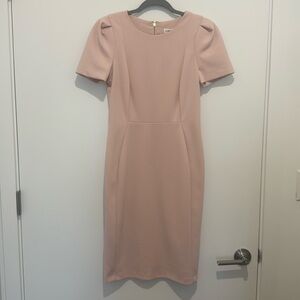 Pink Calvin Klein work dress size 6